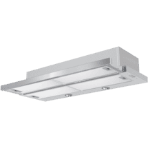 Smeg 90CM TELESCOPIC SILVER/SS RAIL R/HOOD