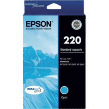 Epson 220 Std Capacity DURABrite Ultra Cyan ink
