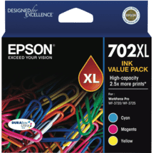 Epson 702XL 3 Colour DURABrite Ink Pack