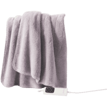 Sunbeam Throw Rug Sherpa Fleece Grey