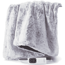 Sunbeam Feel Perfect Heated Throw Faux Fur