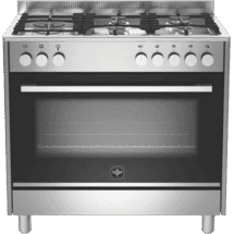 La Germania Futura 90cm Dual Fuel Upright Cooker - Stainless Steel